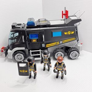 PLAYMOBIL Set # 9360 City Action Police SWAT Truck Light & Sound TESTED (Bx X)